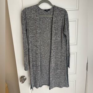 Grey duster sweater